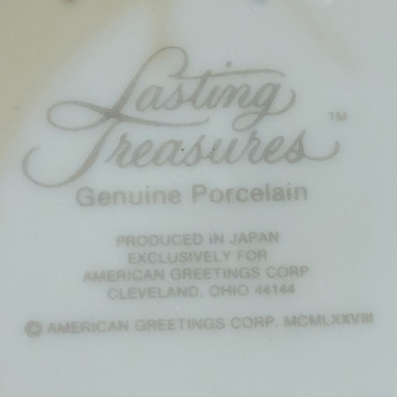 Vtg 78 Holly Hobbie Porcelain Gold Trim Plate Special Grandma Lasting Treasures - Picture 4 of 4